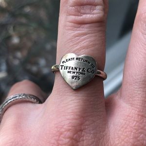 Tiffany & Co Please Return heart Ring size 5.